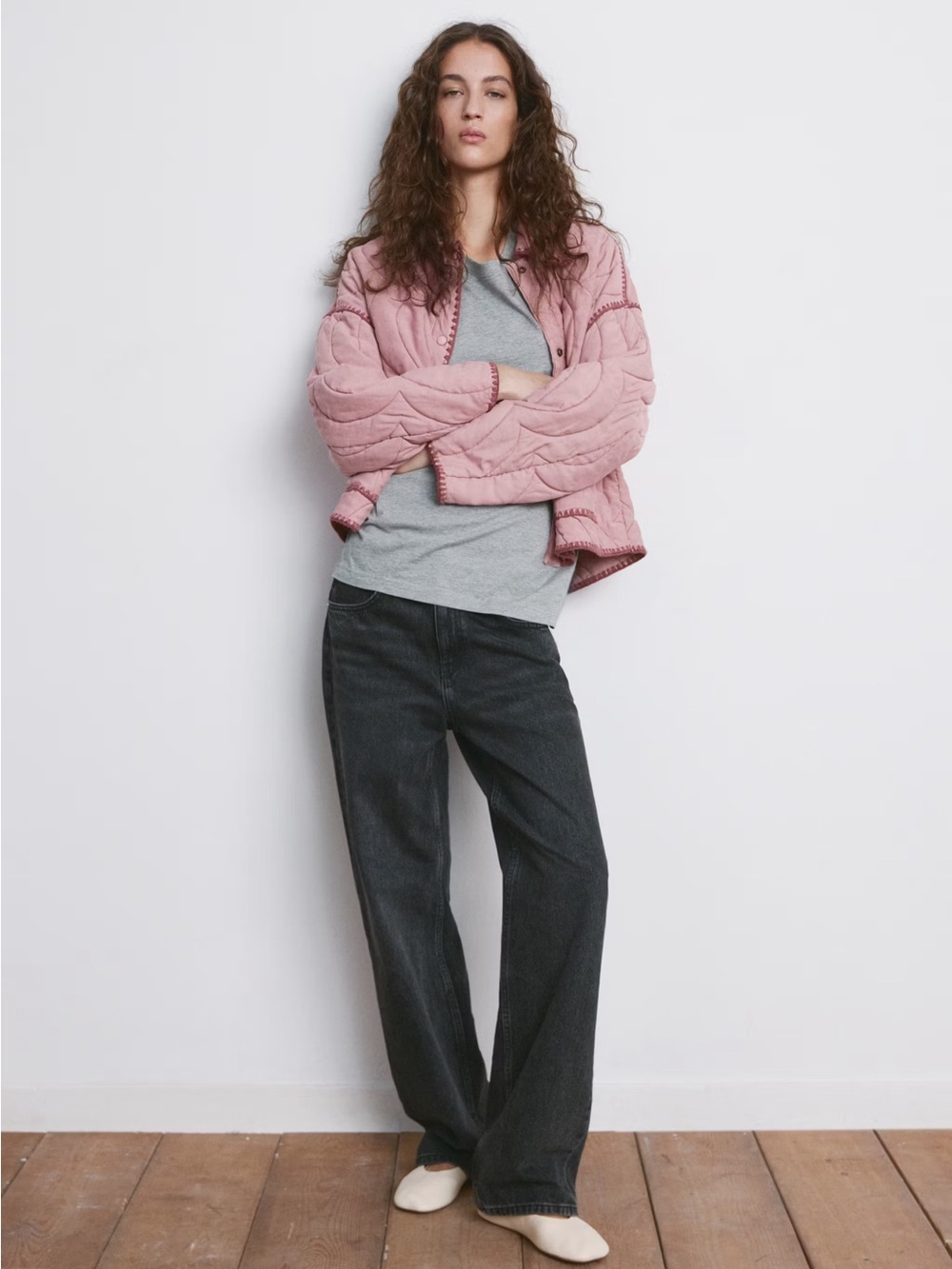 NWT MANGO QUILTED JACKET WITH CONTRASTING TRIM - Picture 2 of 10